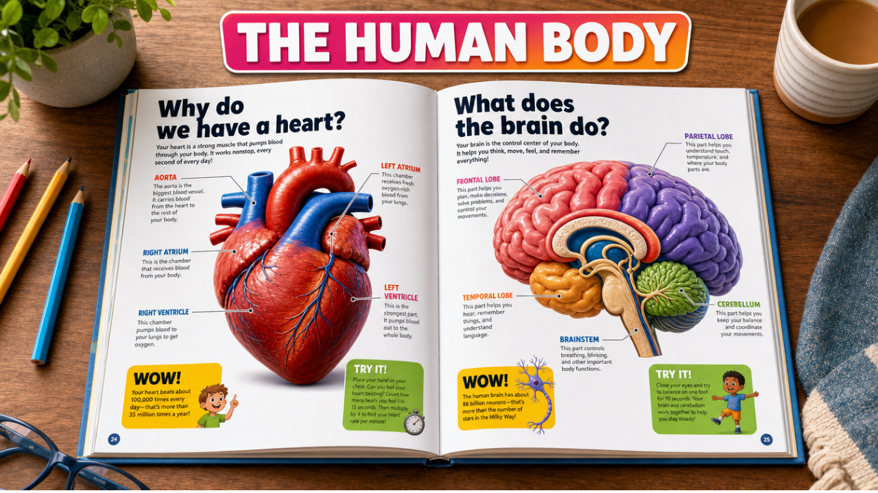 Inside the collection — The Human Body: why do we have a heart, what does the brain do